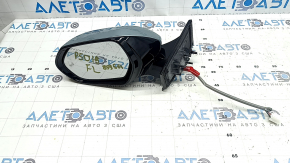 Зеркало боковое левое в сборе Toyota Prius 50 16-20 6 пинов, BSM, зеленое, царапины
