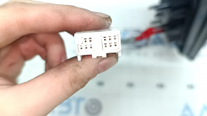 Зеркало боковое левое в сборе Toyota Prius 50 16-20 6 пинов, BSM, зеленое, царапины