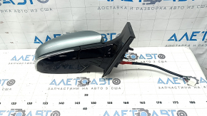 Зеркало боковое правое в сборе Toyota Prius 50 16-20 6 пинов, BSM, зеленое, трещина, царапины