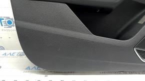 Ansamblu panou ușă stânga față pentru Audi Q3 83A 19-25, negru, inserție piele neagră, cotieră piele neagră, mulaje cromate, cu mâner, stil Bang & Olufsen, pentru curățare