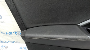 Ansamblu panou ușă stânga față pentru Audi Q3 83A 19-25, negru, inserție piele neagră, cotieră piele neagră, mulaje cromate, cu mâner, stil Bang & Olufsen, pentru curățare