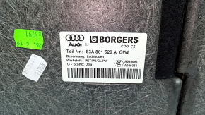 Пол багажника Audi Q3 83A 19-25 черный, под чистку, царапины на ручке