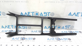 Накладка центральной консоли без подстаканников Ford Escape MK3 17-19 черная, надломаны крепление, царапины