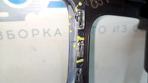Накладка центральной консоли без подстаканников Ford Escape MK3 17-19 черная, надломаны крепление, царапины