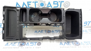 Накладка центральной консоли подстаканники Ford Escape MK3 17-19 черная, под чистку