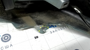Бампер передний голый Toyota Prius 50 19-22 под парктроники и PMA, зеленый, надломаны крепления, вмятины, царапины, надорван, трещины