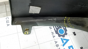 Бампер передний голый Toyota Prius 50 19-22 под парктроники и PMA, зеленый, надломаны крепления, вмятины, царапины, надорван, трещины