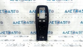 Ornamente negre pentru suport de pahare în consolă centrală Toyota Prius 50 19-22, pentru încărcare wireless, zgârieturi