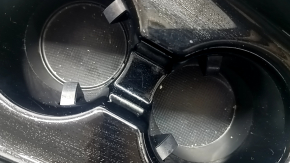 Ornamente negre pentru suport de pahare în consolă centrală Toyota Prius 50 19-22, pentru încărcare wireless, zgârieturi