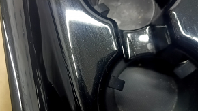 Ornamente negre pentru suport de pahare în consolă centrală Toyota Prius 50 19-22, pentru încărcare wireless, zgârieturi