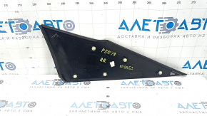 Ornament aripă spate dreapta pentru Toyota Prius 50 16-22, negru lucios, zgârieturi