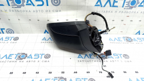 Зеркало боковое левое в сборе Audi Q3 83A 19-25 6+2 пинов, поворотник, подогрев, BSM, графит, песок, потертость