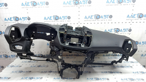Торпедо передняя панель с AIRBAG Ford Escape MK3 17-19 рест, черная, царапина