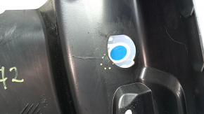 Ornament prag interior stânga față pentru Audi Q3 83A 19-25, negru, necesită curățare, elemente de fixare rupte, zgârieturi