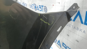 Бампер задний голый верхняя часть Audi Q3 83A 19-25 под парктроники без Park Assist, S-Line, графит LX7G, с креплением, царапины, потертости, сколы, надломаны крепления