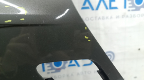 Бампер передний голый правый Audi Q3 83A 20-23 без Park Assist, S-Line, без заглушки, графит LX7G, песок, повреждены крепления, сломаны крепления, сколы
