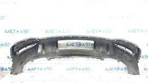 Губа заднего бампера Audi Q3 83A 19-21 черный хром, матовый, S-Line, царапины, потертость