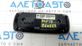 Управление климат-контролем заднего ряда Chrysler Pacifica 18-19 в потолке, серое, трещины в креплении