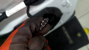 Ansamblu ușă față stânga Audi Q7 16-19 aluminiu, fără cheie, închidere, alb LC9A, finisaj gri mat