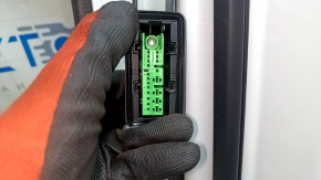 Дверь в сборе передняя правая Audi Q7 16-19 алюминий, keyless, белый LC9A, серый мат накладка