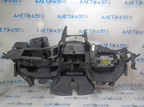 Торпедо передняя панель с AIRBAG Ford C-max MK2 13-18 под большой монитор, черная, сломана планка, примята, трещина в креплении