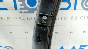 Ornament aripă dreapta față pentru Audi Q7 16-19 (R18-R20), alb, suport rupt