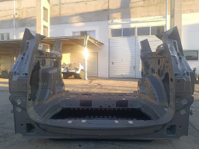 Задняя панель Chrysler Pacifica 17-26 в сборе 2 части, на кузове, бежевая