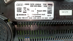 Щиток приборов Audi Q7 16-19 цифровой, 107к, царапины на стекле