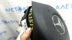 Подушка безопасности airbag в руль водительская Mercedes W213 E 300/400/43/63 17-18 черная, потерта