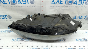 Фара передняя левая в сборе Audi Q7 16-19 LED, под полировку, выгорел LED