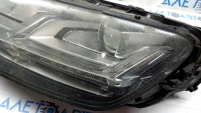 Фара передняя левая в сборе Audi Q7 16-19 LED, под полировку, выгорел LED