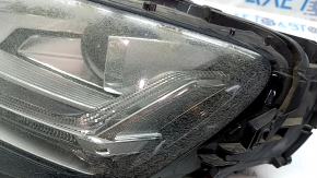 Фара передняя левая в сборе Audi Q7 16-19 LED, под полировку, выгорел LED