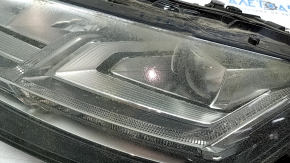 Фара передняя левая в сборе Audi Q7 16-19 LED, под полировку, выгорел LED