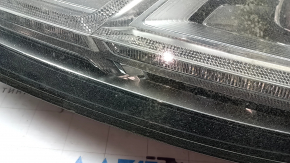 Фара передняя левая в сборе Audi Q7 16-19 LED, под полировку, выгорел LED
