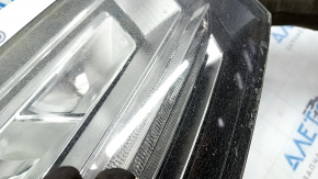 Фара передняя правая в сборе Audi Q7 16-19 LED, под полировку, скол