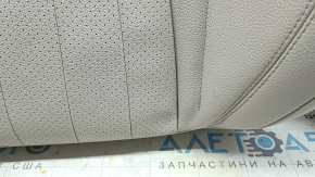 Обшивка спинки пассажирского сиденья Mercedes W213 E 17-23 бежевая, с подогревом, замята