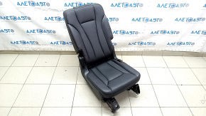 Scaun dreapta al doilea rând pentru Audi Q7 16-19, piele neagră, încălzit, perforat, zgârieturi