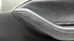 Обшивка двери карточка передняя правая Mazda 3 19-23 4d кожа черная, Mexico built, подлокотник кожа черный, вставка хром "Bose", молдинг хром, с ручкой, царапины, под чистку