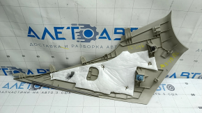 Накладка задней стойки левая верхняя Mazda 3 19-26 4d серая, Mexico built, под чистку