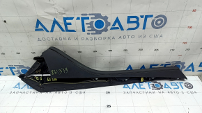 Накладка центральной консоли боковая правая Mazda 3 19-26 4d Mexico built, кожа, черная, под чистку, надрыв