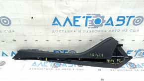 Ornamente console centrale stânga pentru Mazda 3 19-24 4d fabricate în Mexic, piele, negru, pentru curățare