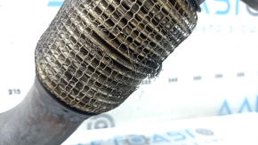 Выпускная трасса средняя часть левая Audi Q7 16-19 3.0T порвана сетка