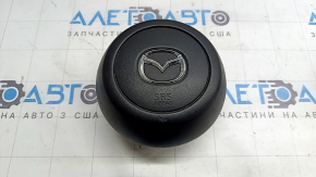 Подушка безопасности airbag в руль водительская Mazda 3 19-26 черная, тип2, царапины, ржавый пиропатрон