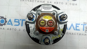 Подушка безопасности airbag в руль водительская Mazda 3 19-26 черная, тип2, царапины, ржавый пиропатрон