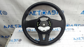 Руль голый Mazda 3 19-26 кожа черная, Mexico built, с накладками, царапины