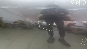 Дверь в сборе задняя левая Mazda 3 19-26 4d графит 46G, тонировка, в клее, царапины