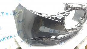 Бампер передний голый Mazda 3 19-26 4d, графит 46G, после ремонта, шпакля, сломанные крепления
