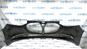 Бампер передний голый Mazda 3 19-26 4d, графит 46G, после ремонта, шпакля, сломанные крепления