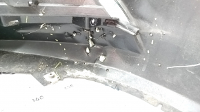Бампер передний голый Mazda 3 19-26 4d, графит 46G, после ремонта, шпакля, сломанные крепления