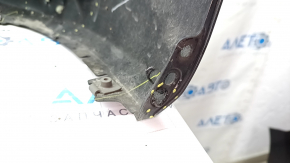 Бампер передний голый Mazda 3 19-26 4d, графит 46G, после ремонта, шпакля, сломанные крепления